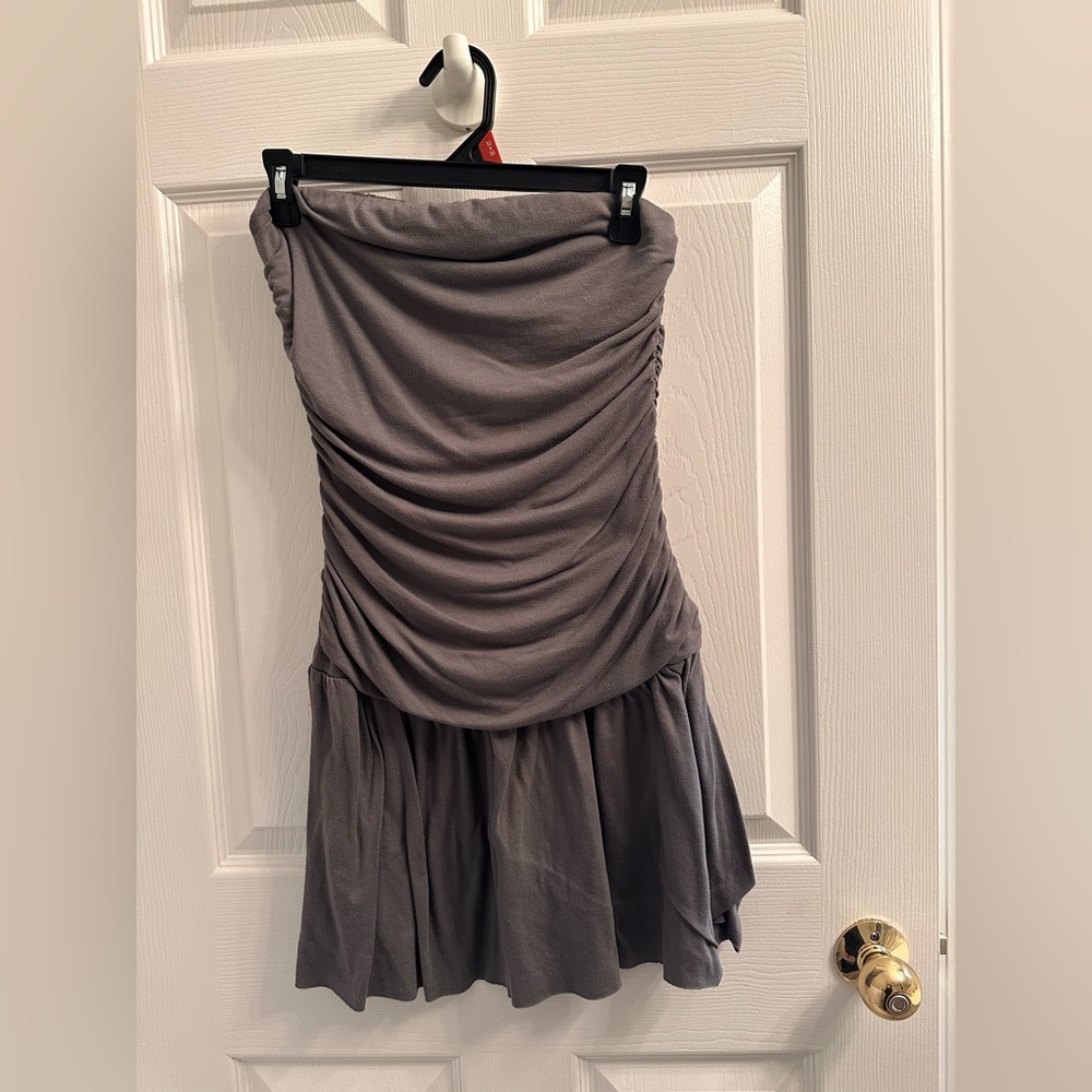 Charlotte Russe Strapless Gray Dress